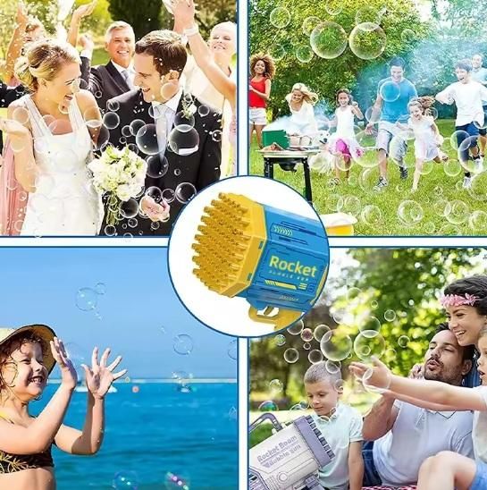 Automatic Bubble Gun Machine for Kids – Soap Bubble Blower Toy